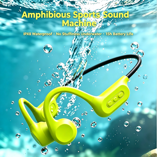 IPX8 Waterproof Swimming Headphones Bone Conduction Headphones Open Ear Headphones Bluetooth 6.0 Ear Buds MP3 8GB