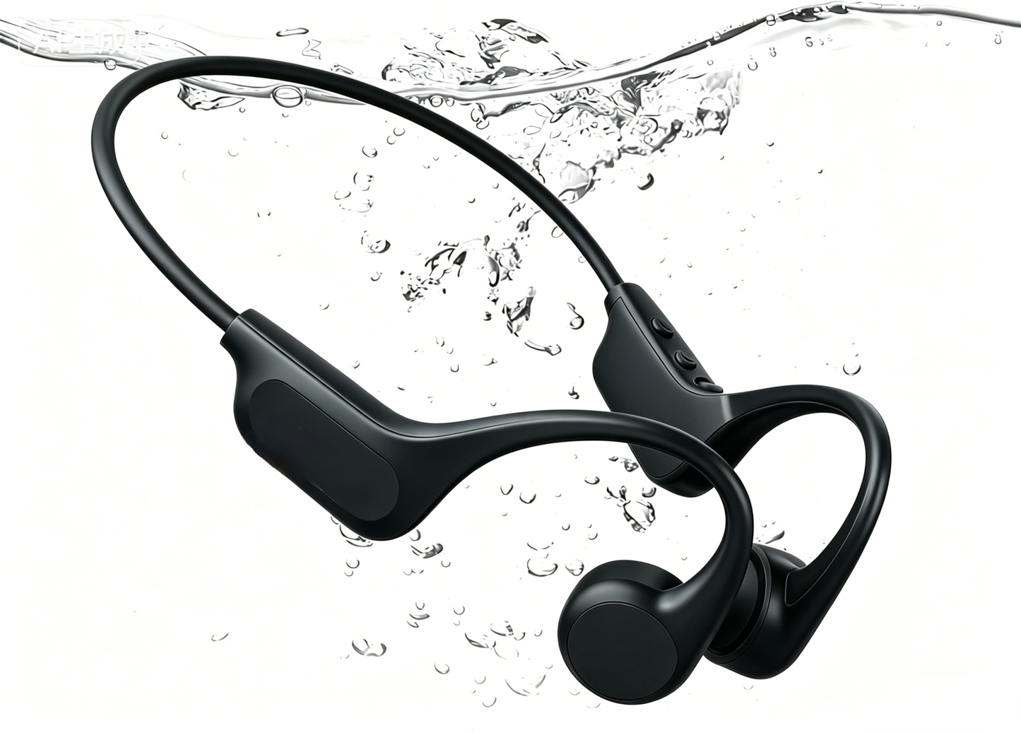 Bone Conduction Headphones IPX8 Waterproof Swimming Headphones Open Ear Headphones with MP3 Mode 8GB Bluetooth 6.0 Ear Buds Secure Fit for Running and Fitness
